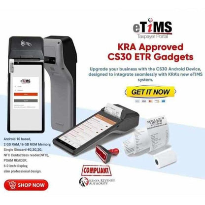 ETIMS POS. ANDROID ETR,ETIMS PRINTER ,SMARTPOS CS30