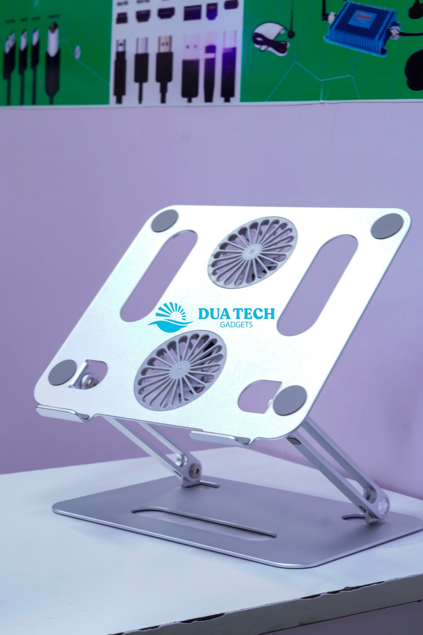 V5.1 Electric Fan Laptop Stand With 3 Speeds