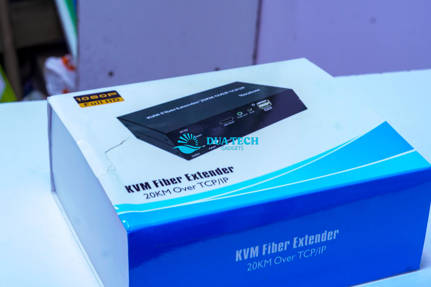 KVM 20km Over TCP/IP fiber extender with DVA-TECH