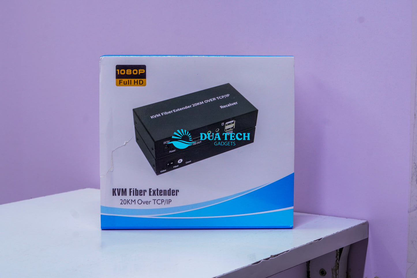 KVM 20km Over TCP/IP fiber extender with DVA-TECH
