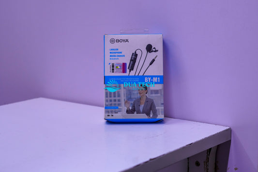 Boya BY-M1 Lavalier Microphone - Omni-Directional, 6m Cable, 3.5mm Connector
